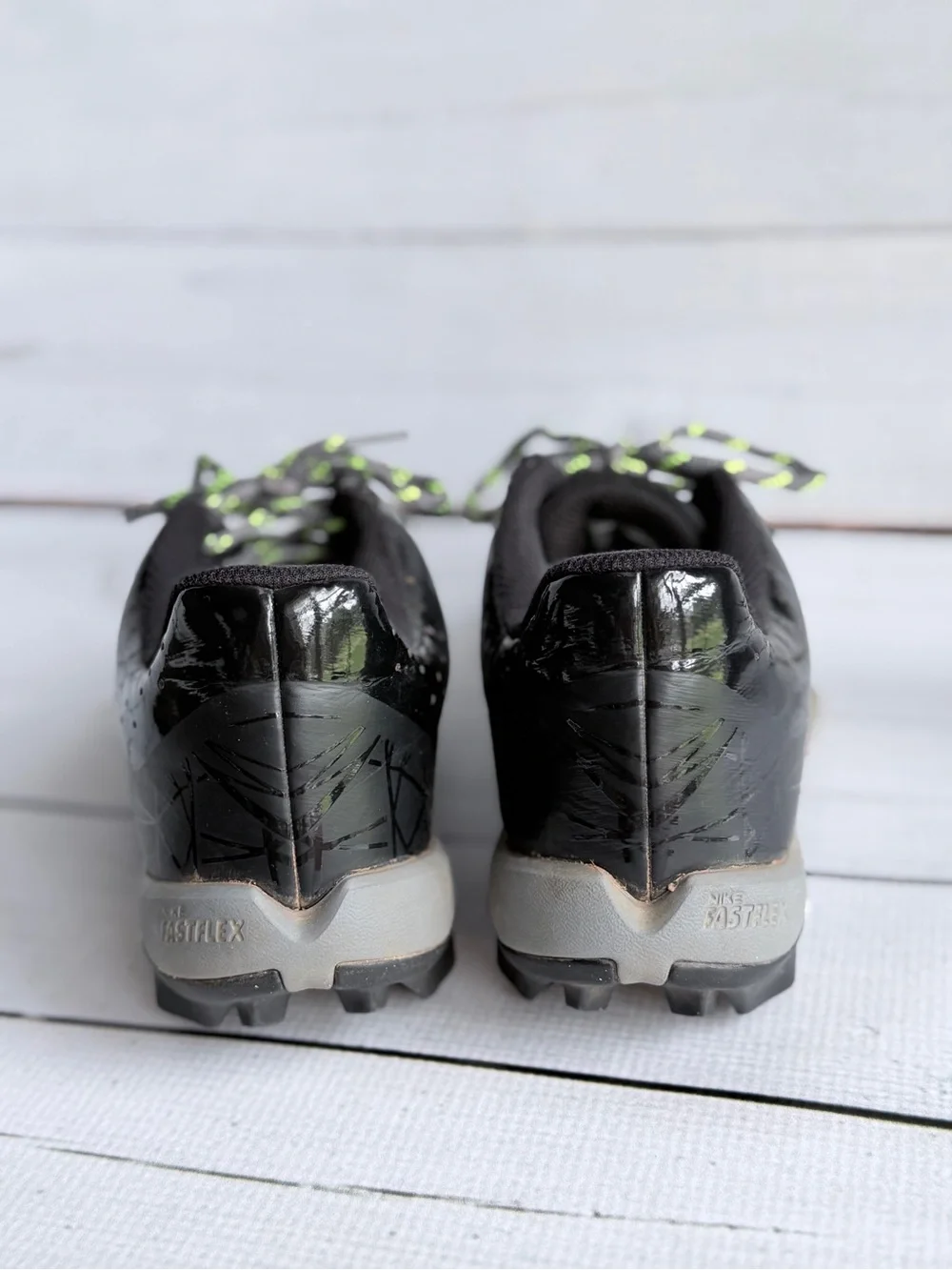 Nike Kids Gray and Black Sneakers with White Swoosh